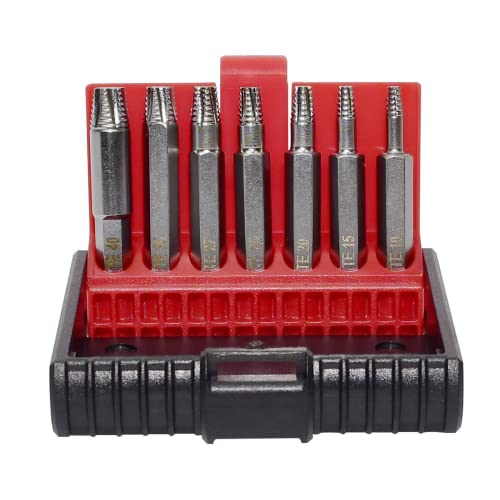 K Tool International Extractor Set Damaged Torq Screw 7 Piece