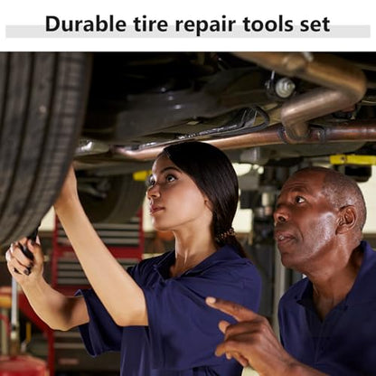 VALICLUD 2 Pcs Tire Patch Rollers and Valve Core Tools Set Wood Material Seam Roller with Single Head Corrosion Resistant Tire Repair Tool for Removing Trapped Air