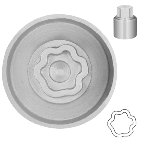 Type K Wheel Locking Nut Key for Land Rover, Lug Nut Removal Tool | Wheel Lock Nut Socket Adapter, Anti-Theft Lug Nut Removal Tool, Anti-Theft Screw Remover, Repair Tool, Tyre Fitting, garage - size: Socket K