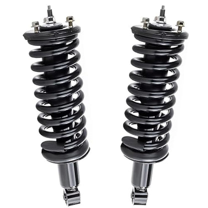 Detroit Axle - 4WD Front 4pc Struts Kit for 2005-2019 Nissan Frontier 4.0L, Struts & Coil Spring Sway Bars 2006 2007 2008 2009 2010 2011 2012 2013 2014 2015 2016 2017 2018 Replacement Suspension - size: 4QS47312/ sway kit