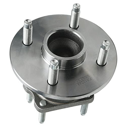 Detroit Axle - 2 Rear Wheel Bearing Hubs for Chevrolet Cobalt Saturn Ion Pontiac G5 Pursuit [4 Lug Non ABS], Wheel Bearing and Hubs Assembly Replacement - style: 512248 x2/Pair