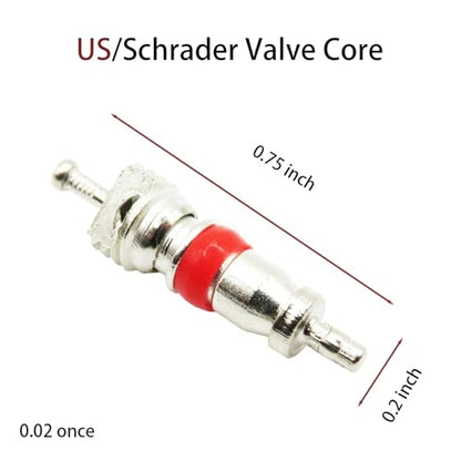 Valve Stem Puller and Installer, 24Pcs Tr413 Snap-in Tire Valve Stems, 10Pcs Valve Cores, 10Pcs Tire Valve Caps and Valve Core Removal Tool