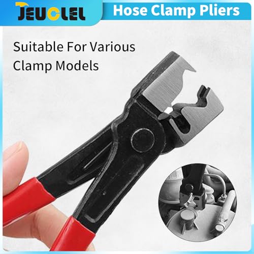 4PCS Electrical Disconnect Pliers, Electrical Connector Separator | Auto Pliers, Hose Clam, Terminal Removal, Fuel Line Disconnect, Connector Removal Tool, ‌Electrical Plug Pliers‌ Tool‌ Kit - size: 4Pcs（Black & Red）