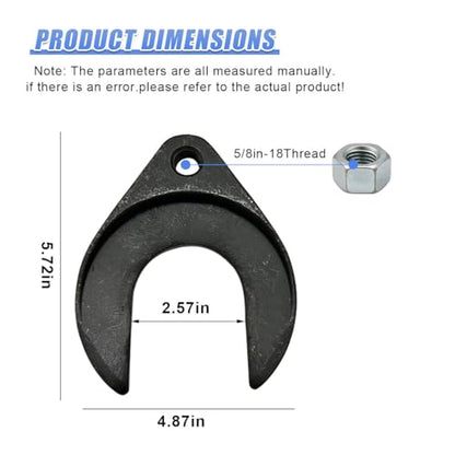 48 mm Inner CV Axle Removal Tool with Nut, Universal CV Joint Fork Adapter, Car Front Wheel Drive Axle Puller Tool Fits Slide Hammers with 5/8"-18 Threads(48mm)