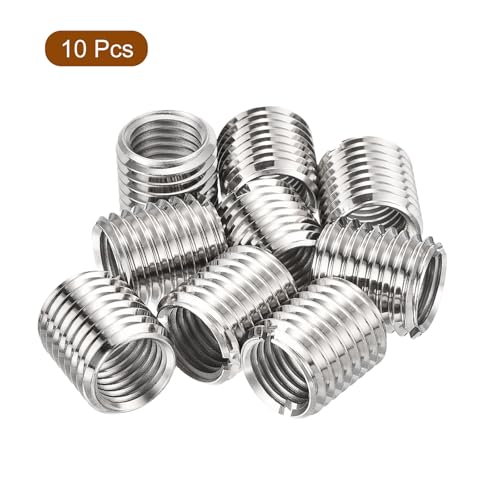 uxcell 10Pcs Threaded Inserts, M16-2x22 & M20-2.5x22 Stainless Steel 303 Screw Thread Sleeves Thread Repair Insert for Mechanical Equipment - size: M16-2x22 & M20-2.5x22mm
