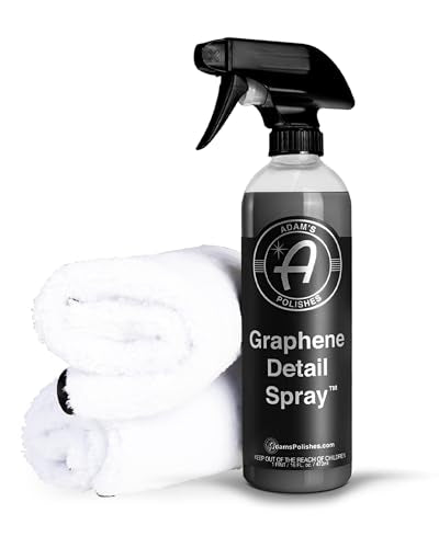 Adam's Polishes Graphene Detail Spray - Extend Protection of Waxes, Sealants, & Coatings | Quick, Waterless Detailer Spray For Car Detailing | Clay Bar, Drying Aid, Add Ceramic Graphene Protection - size: 3 Piece Set