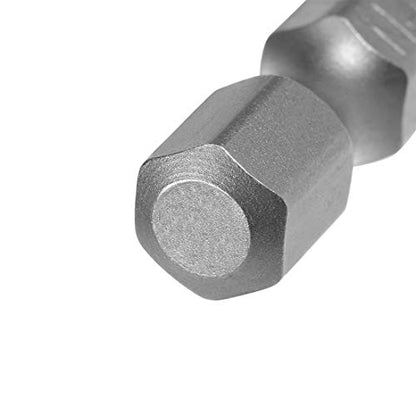 uxcell 10 Pcs H4 Magnetic Hex Head Screwdriver Bits, 1/4 Inch Hex Shank 2.56-inch Length S2 Power Tools - size: H4*65mm