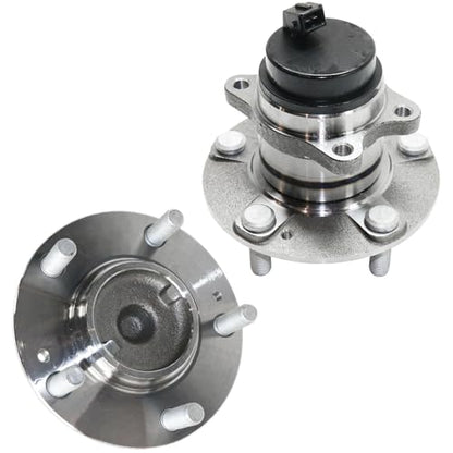 Detroit Axle - 2 Rear Wheel Bearing Hubs for 2010 2011 2012 2013 Kia Soul [4-Wheel ABS] Wheel Bearing and Hubs Assembly Replacement - style: 512434x2/Pair