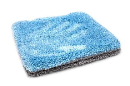 Autofiber Flat Out Microfiber Car Wash Pad - Pack of 4, Blue/Gray (9 inch x 8 inch)