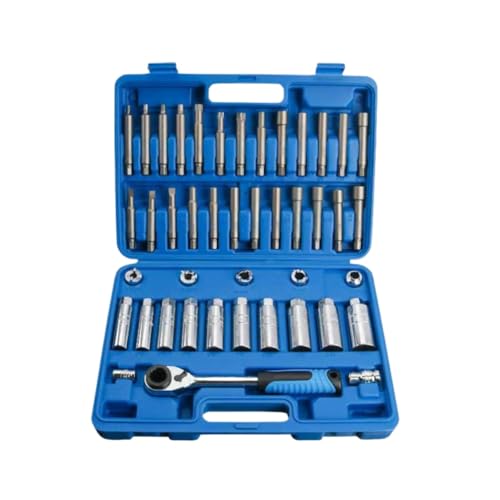 Shock Absorber Upper Seat Screw Glue Remover Shock Absorber Hub Suspension Shock Absorber Nut Removal Tool Socket Kit 43pcs