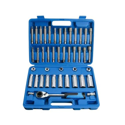 Shock Absorber Upper Seat Screw Glue Remover Shock Absorber Hub Suspension Shock Absorber Nut Removal Tool Socket Kit 43pcs