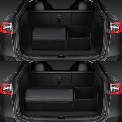 car organizers and storage for SUV,trunk organizer for sedan, leather foldable sleek box with lid,collapsible cargo bins, tool accessories containers,Collapsible Suede velvet (22 inch Covered) - size: 22 inch Covered