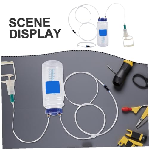 NUOBESTY Manual Oil Change Vacuum Fluid Extractor Pump 2l Capacity Hand Pump Tool for Car Engine Maintenance and Automotive Fluid Transfer