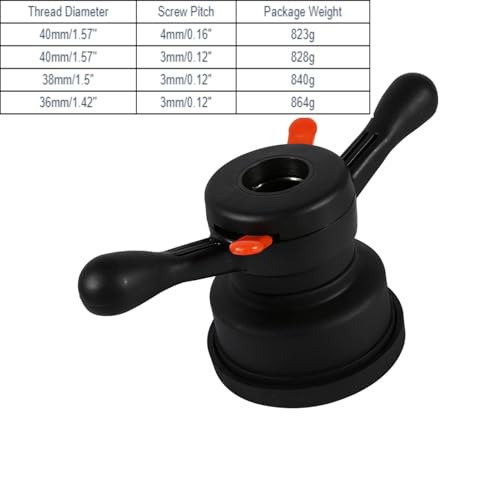 Wheel Balancer Accessories, 40mm Tire Balancer Replacement Machine Tools Quick Release Hub Wing Nut Wheel Balancer Tire Change Tool(Thread Diam. 40mm, Pitch 3mm)
