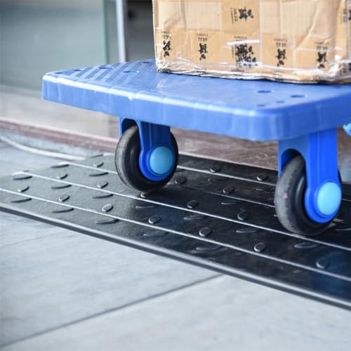 1" - 4" Rise Height Heavy-Duty Rubber Threshold Ramps, Cuttable Entrance Doorway Ramp, Non-Slip Curb Ramps, Loading Ramps for Wheelchair Scooter Car Outdoor Indoor (2" Rise) - size: 2" Rise