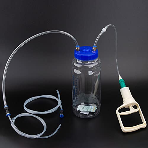 Manual Oil Extractor Pump 2L Hand Operated Vacuum Fluid Extractor for Engine Oil Transmission Fluid Easy One Person Automotive Maintenance Tool Universal Transfer Pump