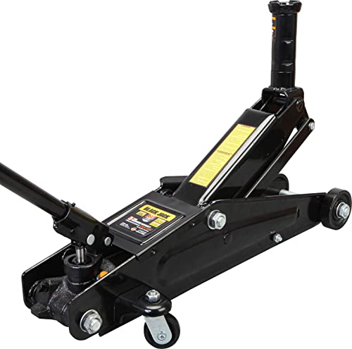 Torin A94117B BlackJack Hydraulic Trolley Service/Floor Jack with Extra Saddle (Fits: SUVs and Extended Height Trucks): 3 Ton (6,000 lb) Capacity, Black - size: 3 Ton (6,000 LBs)