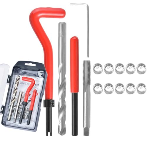 Thread Repair Kit, Stainless M12 x 1.5mm Thread Repair Insert Kit Compatible Hand Tool Set for Auto Repairing - size: M12 x1.5mm, style: Metric