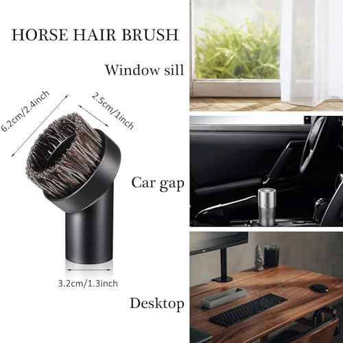 Alrens 1 1/4" Shop Vacuum Cleaner Attachments Brushes for Vac Accessories 1/4 inch 1 3/8 inch, Set of 8 - size: vacuum brush kit 8 pack