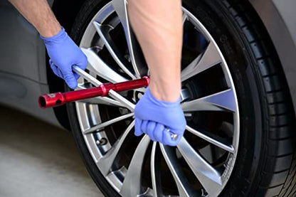 GTE TOOLS - LugStrong 26" Universal Compact Lug Wrench Set, Super-Strong Tire Iron & Lug Nut Remover - 2x more torque! Never Get Stuck on the road again! - color: 1-pack