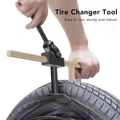 Aramox Manual Tire Bead Breaker Tool, Metal High Strength Enhanced Efficiency, Suitable for Car Motorcycle Electric Vehicle, Manual Tire Bead Breaker Tool for Roadside Repairs and