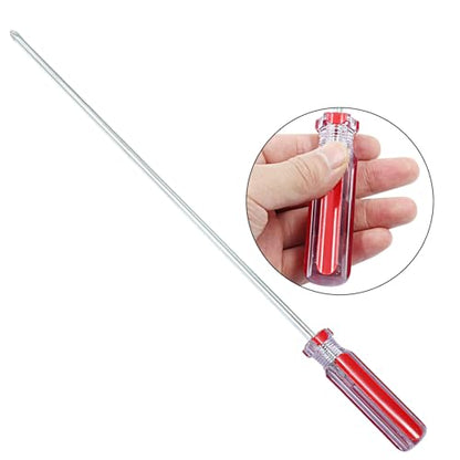 Piutouyar 12 Inch Phillips Screwdriver, #2 Magnetic Tip Screwdrivers | Extra Long Chrome-vanadium Steel Shaft , Cross Head Screwdriver, Long Screwdriver for Repair Home Improvement - size: 12 Inch #2