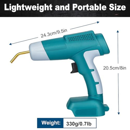Cordless Plastic Welder Gun Compatible with Maki-ta 18V Battery with 600PCs Hot Staples Plastic Welding Kit for Car Bumper and other plastic Repairing(No Battery)