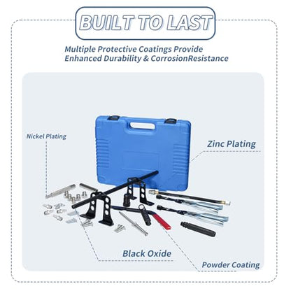 Valve Spring Compressor Universal Overhead Engine Valve Spring Compressor Cylinder Head Service Set OHV OHC Compressor Tool Valve Spring Compressor Remover and Installer
