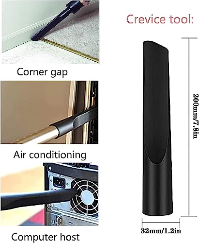 Vacuum Attachments for Shop Vac Accessories 1 1/4 inch Cleaning Accessories Kit with Universal Vacuum Hose Adapter Vacuum Extension Wand Horse Hair Brush Flexible Crevice Tool(8 PCS) - size: 8 Pack