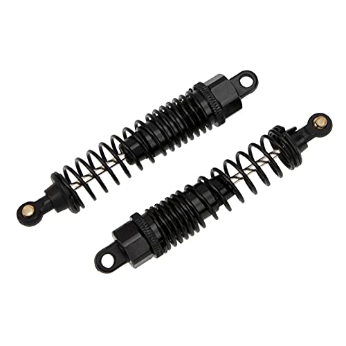 2Pcs Aluminum Shock Absorber Damper 166004 Compatible with Redcat Shockwave Sandstorm Tornado Epx/PRO S30 HSP 94106 94107 RC Off Road Buggy Truck (Black)