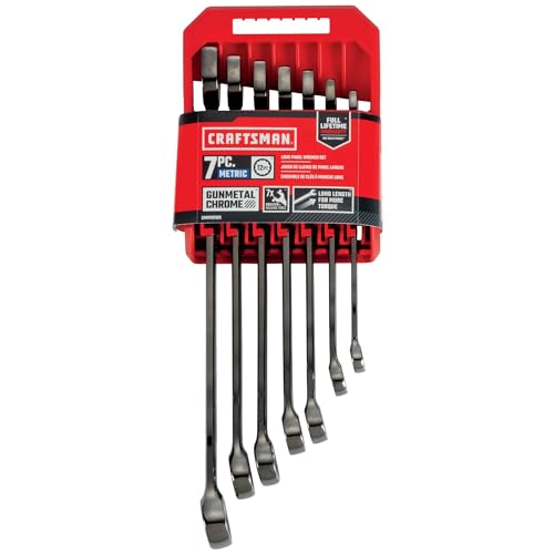 CRAFTSMAN Metric Long-Panel Wrench Set, 7 Piece (CMMT87011) - style: 7 Piece Metric