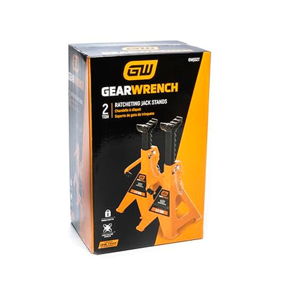 GEARWRENCH 2 Ton Ratcheting Jack Stands - Pack of 2 | GWJS2T - style: 2 Ton