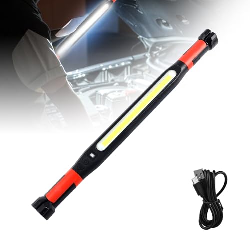 3000LM Rechargeable Magnetic Work Light, 2026 New LED Work Light Bar, Portable Under Hood Works Lights for Automotive Repair, Adjustable Magnetic LED Bar for Mechanics (1Set) - color: 1Set