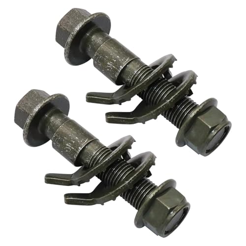 2pcs 14mm Adjustable Camber Correction Alignment Kit for Front Wheels Cam Bolts for Buick for Chevrolet for Honda for Nissan for Dodge for Ford for Jeep Replace 81260