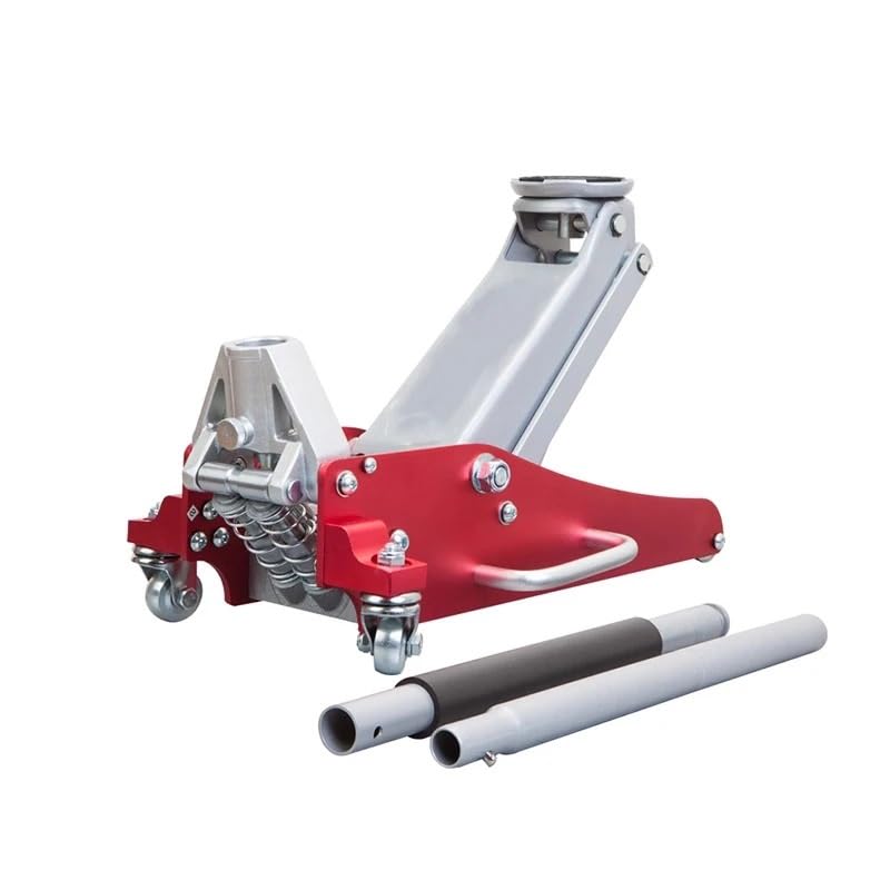 3 Ton Low Profile Racing Floor Jack Dual Piston Quick Lift Aluminum/Steel for SUV & Sports Cars Duty Trolley Jack,3T Aluminum-Iron - color: 3t Aluminum