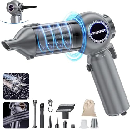Brushless Handheld Car Vacuum （Equipped with a one-Touch Window Breaker and Seatbelt Cutter ）25000Pa Ultra-Strong Suction Ultra-Lightweight Mini Portable Vacuum Cleaner ， for Car，Office Desk，Pet Hair