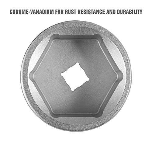 OEMTOOLS 3/8" Drive 36mm Socket, Oil Filter Removal Tool, No-Slip Socket Low Profile - style: 36 mm