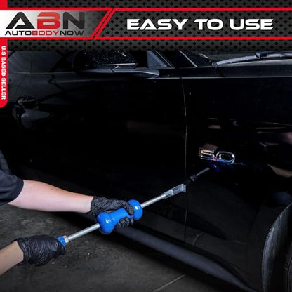 ABN Auto Slide Hammer 9-Piece Set, 5lb Pound – Puller Kit for Small Hail Dent Removal on Car Body