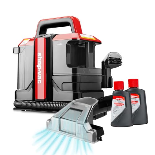 Shop-Vac Portable Carpet & Upholstery Spot Cleaner Machine, 5430094 | Powerful Spot Cleaner with 2 Cleaner Solutions, Lightweight, for Pet Stains, Sofa, Rug, Mattress, Curtain and Car Seats