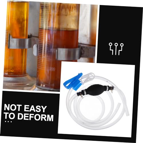 1set Manual Gas Siphon Pump Kit Reinforced Hose Clamp Efficient Transfer Pump for Oil Water and More Lightweight Easy to Use No Electricity Required for Automotive and Household