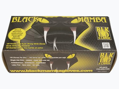 Black Mamba Super Strong Nitrile 100 Glove BOX (EXTRA LARGE) - size: X-Large