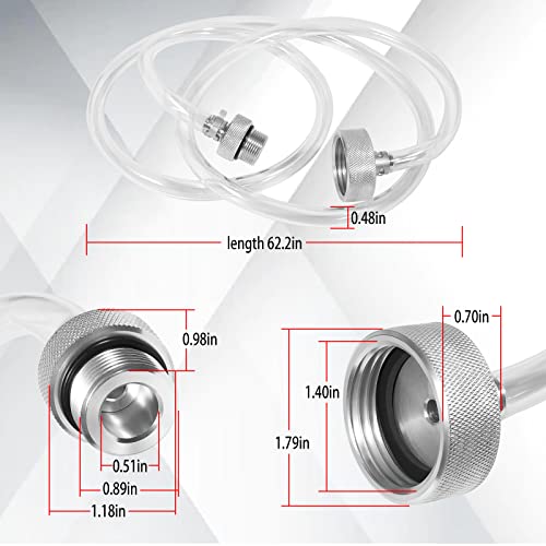 Oil Filling Hose Compatible with VAG DSG VW Audi, Replace for VAS 6262A Gearbox Oil Change Kit with Oil Change Adapter