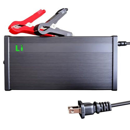24V Lithium Battery Charger 29.2V 10A LiFePO4 Battery Charger for Lithium Iron Phosphate Battery, AC-DC Smart Charger, Battery Maintainer, Built-in Safety Protections, Support 0V Charging Function - color: 29.2V 10A