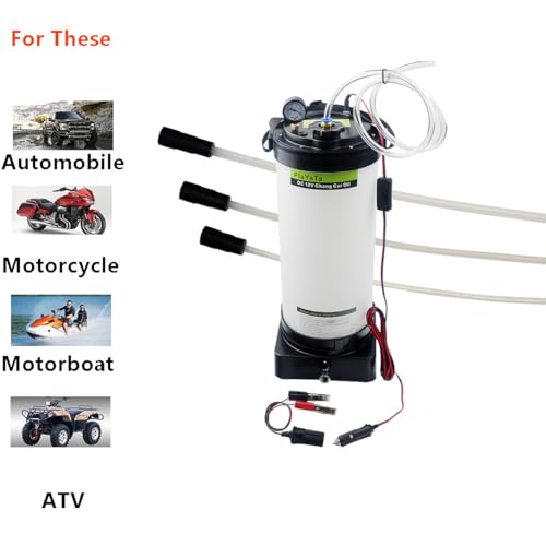 12V DC Current Oil Changer 6L Oil Pump: for car Engine Oil, Transmission Oil, coolant, Brake Oil, Easy to Operate, can Pump Oil Through The Dipstick Tube (8L) - size: 8L