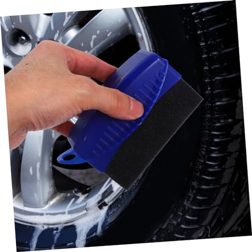 Cabilock Car Wax Applicator Pad Lid 2-Piece Set Tire Dressing and Polishing Tool for Car Detailing Versatile Foam Cleaning Sponge for Waxing and Shine