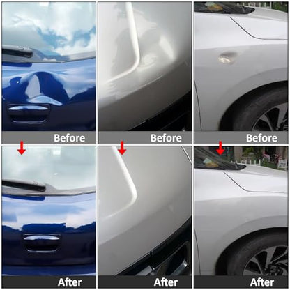 Dent Puller Kit - Paintless Dent Removal Kit, Dent Repair Kit with Slide Hammer T-Bar, Bridge Puller, Car Dent Puller Kit for Auto Hail Damage Door Ding 38 pcs (with Glue Set)