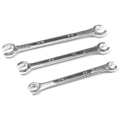 Performance Tool W350 Sae Flare Nut Wrench Set, 3-Piece - size: 3pc SAE Flare Nut Wrench Set