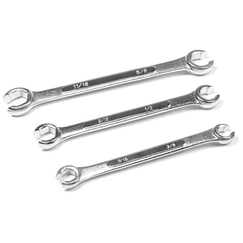 Performance Tool W350 Sae Flare Nut Wrench Set, 3-Piece - size: 3pc SAE Flare Nut Wrench Set