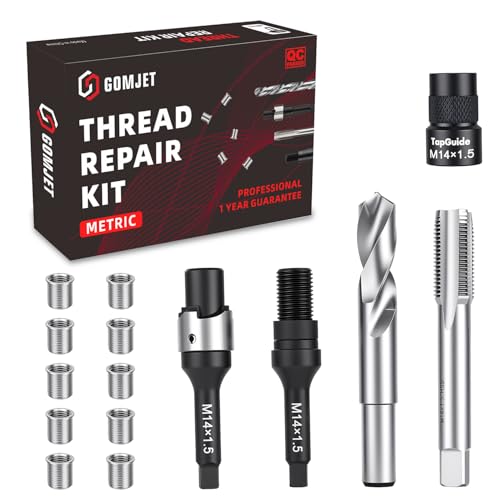 M14X1.5 Metric Thread Repair Kit, with M14X1.5X17.8MM Stainless Steel Insert Qty 10 - size: M14x1.5x17.8mm