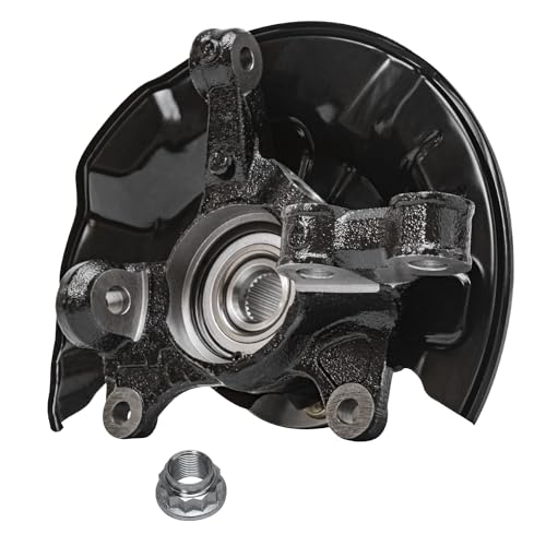 Detroit Axle - Front 4pc Steering Knuckles Kit for 14-18 Toyota Corolla, 14 Matrix, 2 Steering Knuckles & Wheel Bearing Hubs 2 Outer Tie Rod Ends 2014 2015 2016 2017 2018 Replacement - size: 4SU50414/Kit